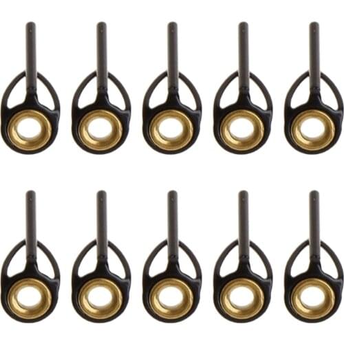 10pcs Rod Guides Saltwater Wear-resistant Tip Rings Eyes Pole Repair Fishiing Tools