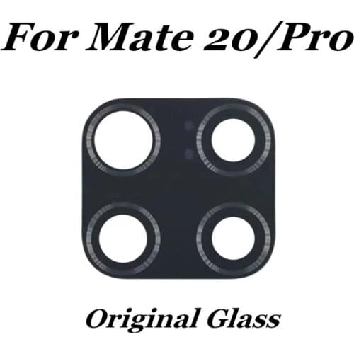 2 Pcs Back Main Camera Glass Lens Cover with Sticker Adhesive Tape For Huawei Mate 20 Mate 20 Pro Smart Phone Replacement