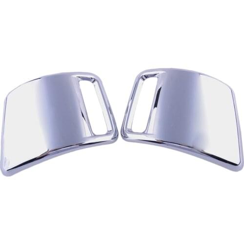 2pcs Car Tail Light Rear Fog Lamp Cover Tirm Frame Fit for Dodge Ram 1500 2019 2020 2021 Silver ABS Plastic
