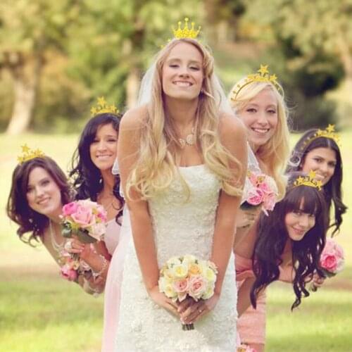 2019 New Birthday Hats Headwear Crown 6PCS Kids Adult Star Crown Hair Band Headband Wedding Birthday Party Decorations