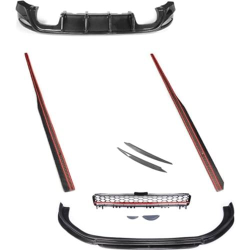 2021 Suitable For Golf Vw 7gti Front Shovel Rear Lip Side Skirt Middle Net Tail Rline Modified Small Surround