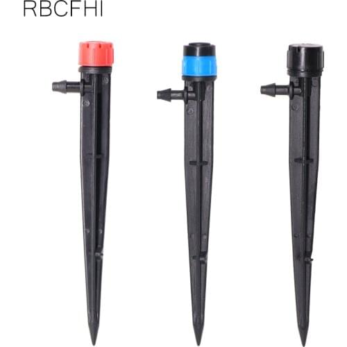 360 Degree Adjustable 13cm Irrigation Dripper Inserting Ground 4/7mm Hose Garden Watering Vortex Sprinkler With 1/4" Connector