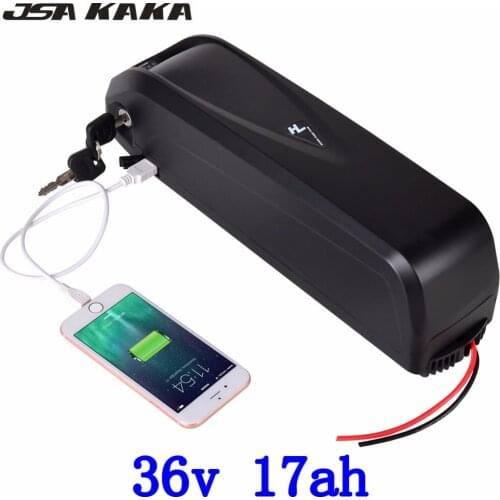 36V electric bicycle battery 36V 17AH Hailong lithium battery use LG cell 36V 250W 500W 1000W electric bike battery +charger