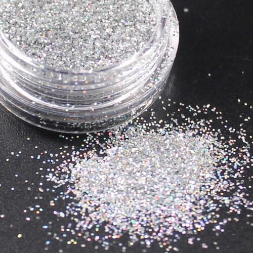 1Pcs DIY Fashion Silvery Glitter Acrylic Powder Gel Nail Polish Nail Art Decorations Crystal Manicure Set Kit Nail Accesorios #3
