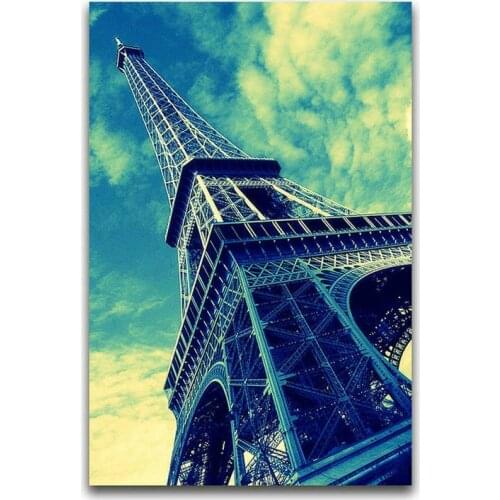 5d diy diamond painting french landscape full square tower mosaic sticker 3d full round diamond embroidery kit gift