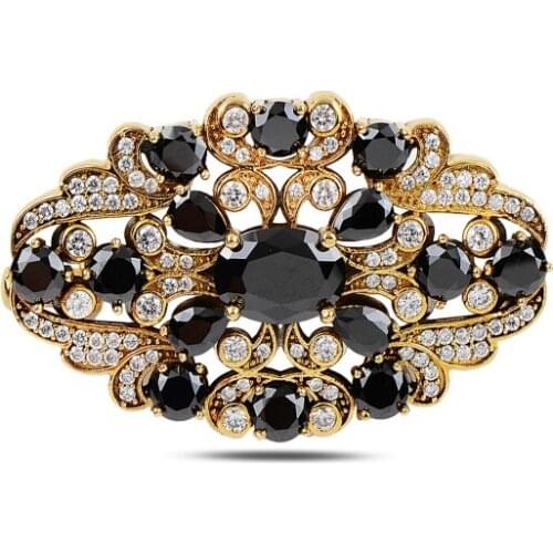 Silverlina Silver Zircon Stone Authentic Brooch