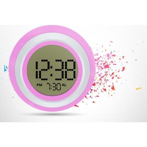 Digital Alarm Clock for Bedside with Backlight Color Changing when Push Top Ideal Gift for Kids and Family Home Decor