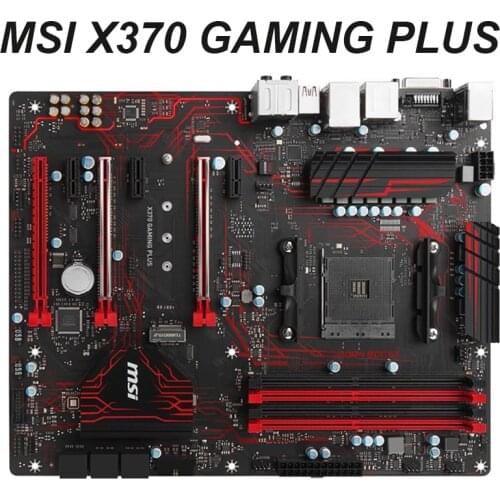 For MSI X370 GAMING PLUS Motherboard Socket AM4 For AMD X370M M.2 PCI-E 3.0 USB3.1 TYPEC 64GB Desktop Mainboard Used