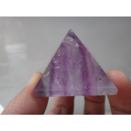 NATURAL pretty Fluorite crystal Pyramid healing 58g