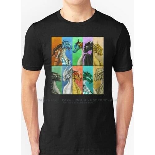 Of Fire-Dragonets T Shirt 100% Pure Cotton Of Fire Dragonets Rhynobullraq Books Mudwing Sandwing Seawing Nightwing Skywing