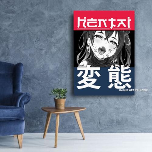 Canvas Anime Hentai Girl Pictures Home Decoration Paintings Poster HD Prints Wall Art Modular Living Room Framed
