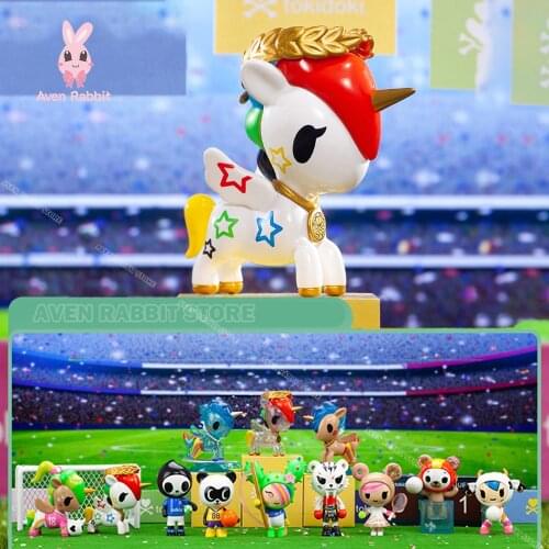 Tokidoki Unicorn All-Star Champs Blind Box Toys for Kids Figures Action Surprise Box Guess Bag Model Collection Birthday Gift