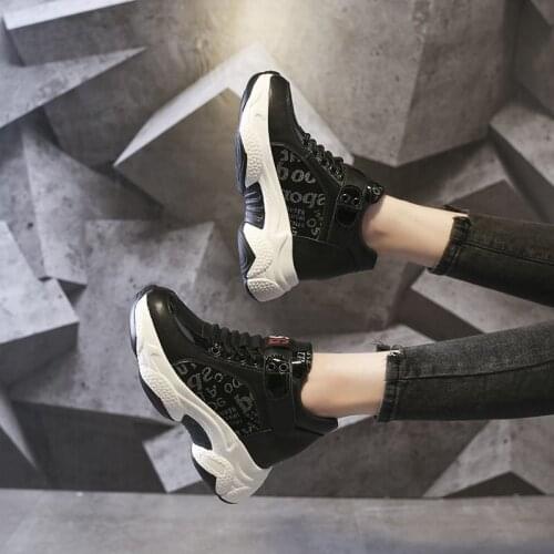 Ladies Sports Shoes rubber Wedges Shoes for Women Casual Dad Shoes Platform Sneakers Women Vulcanized Shoes Woman