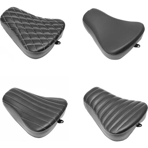 Motorcycle Leather Solo Seat Cushion Front Driver for Harley Sportster XL1200 883 72 48