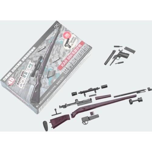 1/6 assembled weapon gun model 6 piece set 98k sniper rifle soldier weapon military toy action figure accessories