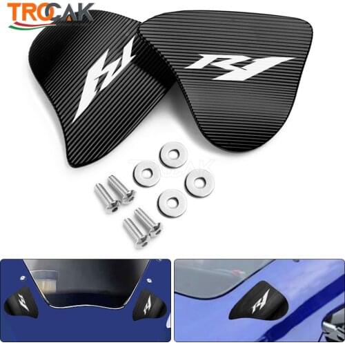 NEW For YAMAHA YZF R1 YZFR1 R1 2020 Motorcycle Mirror Hole Cover Windscreen Driven Mirror Eliminators Cap