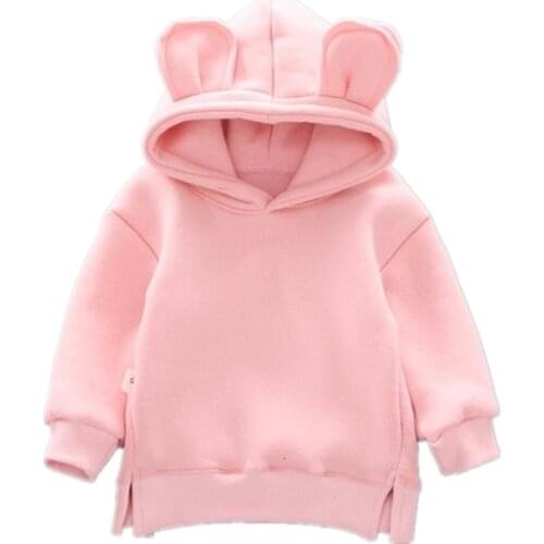 Autumn Winter Children Clothes Sportswear Baby Boys Girls Casual Hooded Sweatershirts Toddler Cotton Clothing Infant Sportswear