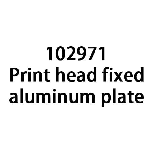 Print head fixed aluminum plate 102971 for Videojet jet code printer recovery manifold block