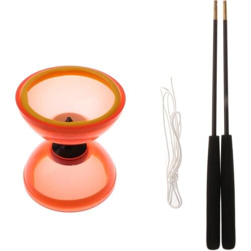 Plastic Juggling Toys 1-Bearing Diabolo With Handsticks & String