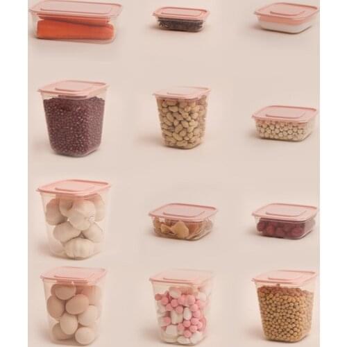 Plastic Storage Food Container Refrigerator Organizer Kitchenware Utensils for Kitchen Microwave Lunch Box Set