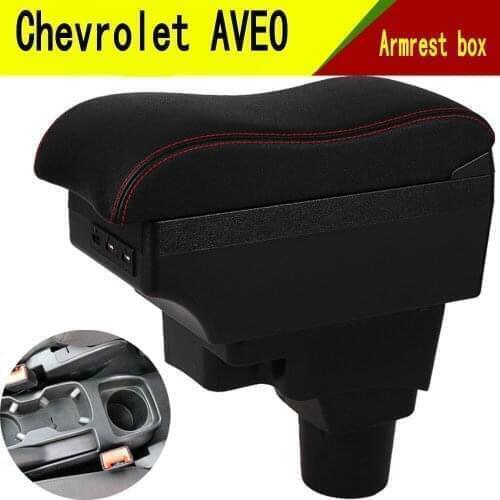 For Car Chevrolet Sonic Aveo Armrest Box central Store content Storage arm support elbow rest