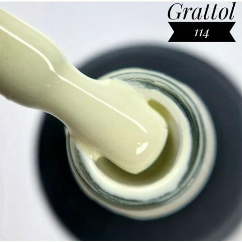 GRATTOL professional Nail Art Design 9Ml Soak Off Gel Polish UV Gel Nail Polish #114 Manicure Venalisa yellow Color