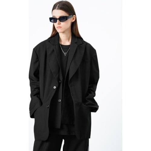 S-6XL 2020 New Women mens clothing Hair Stylist Fried Street fake two pieces thin loose casual Suit Coat plus size costumes