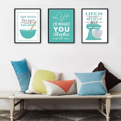 Modern safe living kitchen posters and prints, living decoration, murals, mother gifts, home decoration art deco