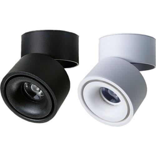 10W 12W Surface Mounted LED Spot Light 360° Adjustable Ceiling Downlight Kitchen Living Room Shop Cabinet Light Wall Light