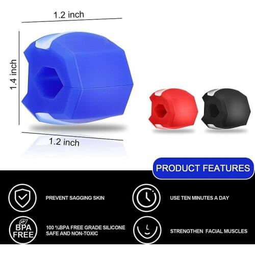 Facial Muscle Exerciser Slim Mouth Piece Face Smile Cheek Relaxed New Jawline Exerciser Facial Jaw line Exercise Fitness Ball