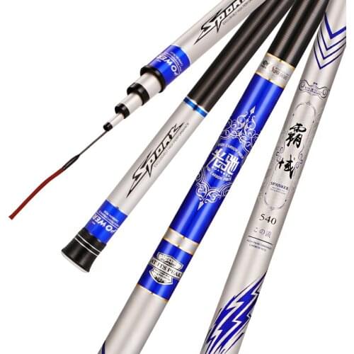 3.6m -10m Power Hand Rod 19 Tunalty 12H Super Hard Distance Throwing Pole Super Light Carp and Squid Fishing Oltas Vara De Pesca