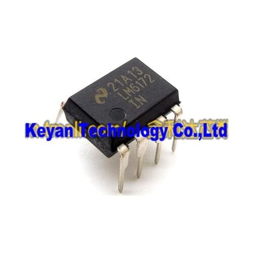 10pcs LM6172 LM6172IN DIP8 Operational amplifier 100% new and original