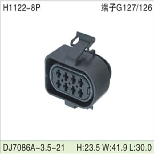 Free shipping 200pcs DJ7086A-3.5-21 8Pin 3.5mm AMP Car Electrical Wire Connectors for VW,BMW,Audi,Toyota,NISSAN AND other