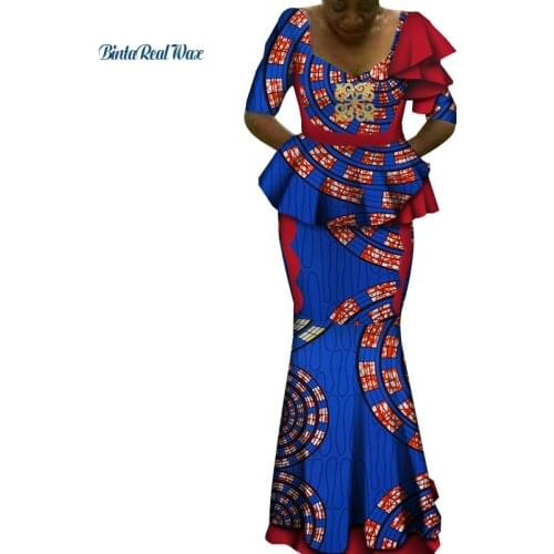 Riche African Women Clothes Tops and Maxi Skirt Sets for Women Dashiki 2 Piece Skirt Sets Party Wedding Women Clothing WY6385