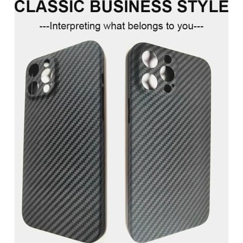 For iphone12pro 12mini aramid fiber ultra-thin anti-drop phone case iphone 12 12promax carbon fiber Protective shell