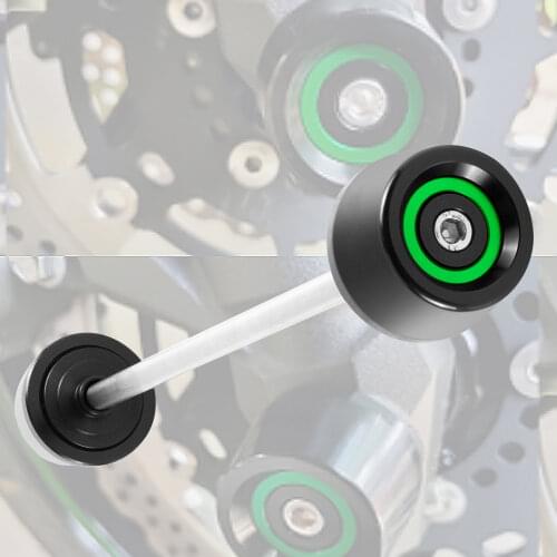 For Kawasaki ZX-6R ZX6R 2009-2018 Ninja636 2013-2018 ZX-10R ZX10R 2011-2018 Motorcycle Front Axle Fork Crash Sliders