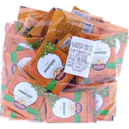 PERFECT WITH A WONDERFUL DRINK Dogus Glass Bag Herbal Tea Linden In Package 100 pcs FREE SHIPPI FREE SHIPPINGFREE SHİPPİNG