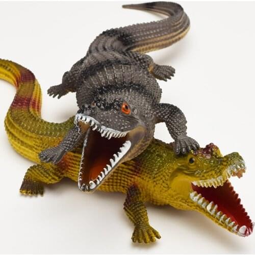 Simulation Crocodile Rubber Toy Safari Garden Props Joke Prank Gift about Novelty and Gag Playing Jokes Toys 30cm