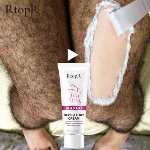 Mango Depilatory Body Painless Effective Hair Removal Cream Universal Whitening Hand Leg Armpit Hair Loss Depilation Strips Wax