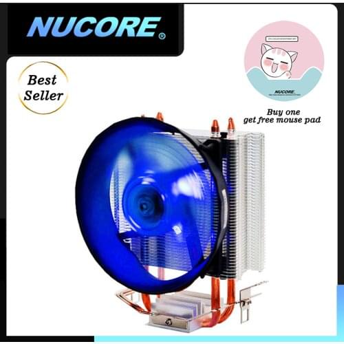 Water cooler cpu NUCORE 2 Heat pipe Pure blue Intel and AMD gabinete pc