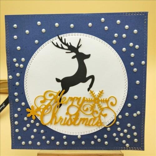 LIOJU Reindeer Cutting Die Christmas Metal Cutting Dies New 2020 Die Cut Craft Embossing Card Making
