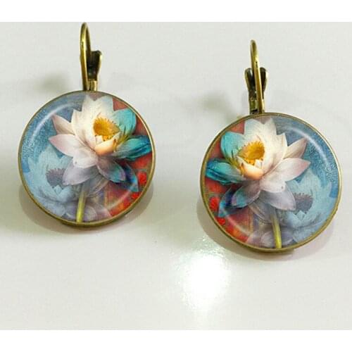 LosoDo Chic Hand carved Classic Vintage women fashion Round Boho folk-custom earrings Gypsy Ethnic Boho Pakistani jewelry