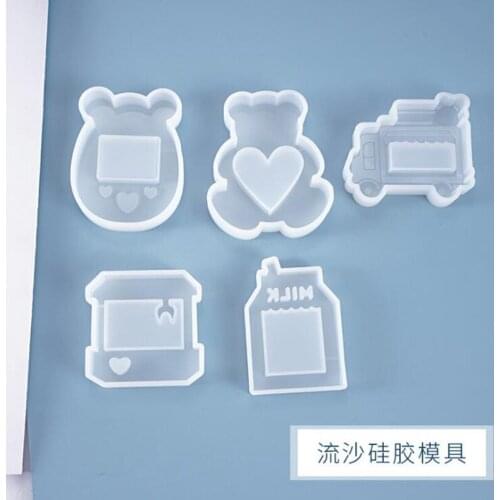 New Transparent Silicone Mold Game console milk box quicksand mold DIY crystal epoxy pendant jewelry silicone mold