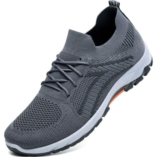 2021 New Mens Breathable Mesh Casual Shoes Lace-up Vulcanized shoes Autumn Spring Lightweight Tenis Shoes Zapatillas Hombre