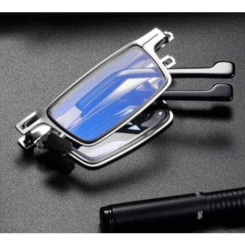 New Folding Reading Glasses For Both Men And Women Portable Anti-Blue Light Reading Glasses Anti-Fatigue Glasses