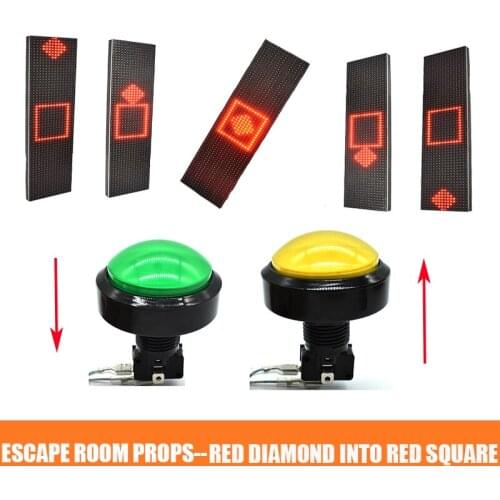 Escape Room Props Keep The Red Diamond in the Red Square For some time to unlock controll 12V Electronic magnetic Lock