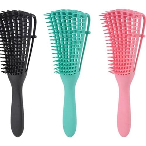 Hairbrush Scalp Massage Comb Detangling Brush for Curly Hair Wet Thick Kinky Hair Brush Scalp Massage Detangle Hair Styling Tool