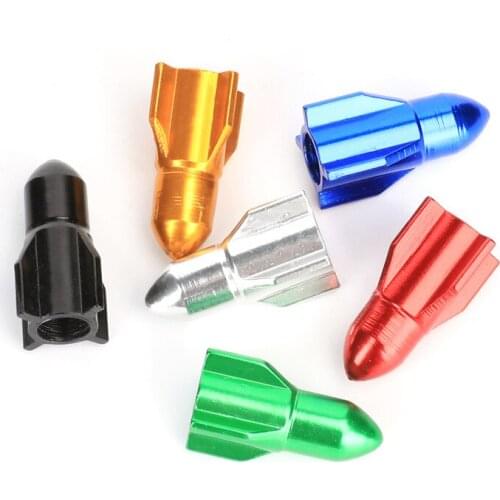Road MTB Bike Tube Tyre Aluminum Alloy Bicycle Tire Wheel FV French Valve Cap Nozzle Adaptor French Valve Cap Valve Parts
