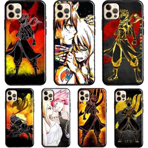 Natsu Dragneel Fairy Tail Soft Case For iPhone 12 Pro Max Mini X XR XS Max SE 2020 8 7 Plus 11 Pro Max Phone Cover