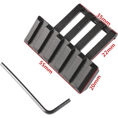 Tactical Hunting Low Profile Offset Picatinny Quad Rail Laser Sight Mount 45 Degree Offset Picatinny 20mm Rail Mount Caza